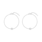 Aurora Star Silver Anklet