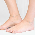 Aurora Star Silver Anklet