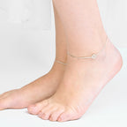 Aurora Star Silver Anklet