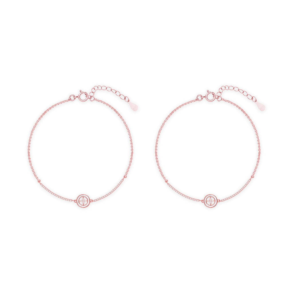 Aurora Star Silver Anklet