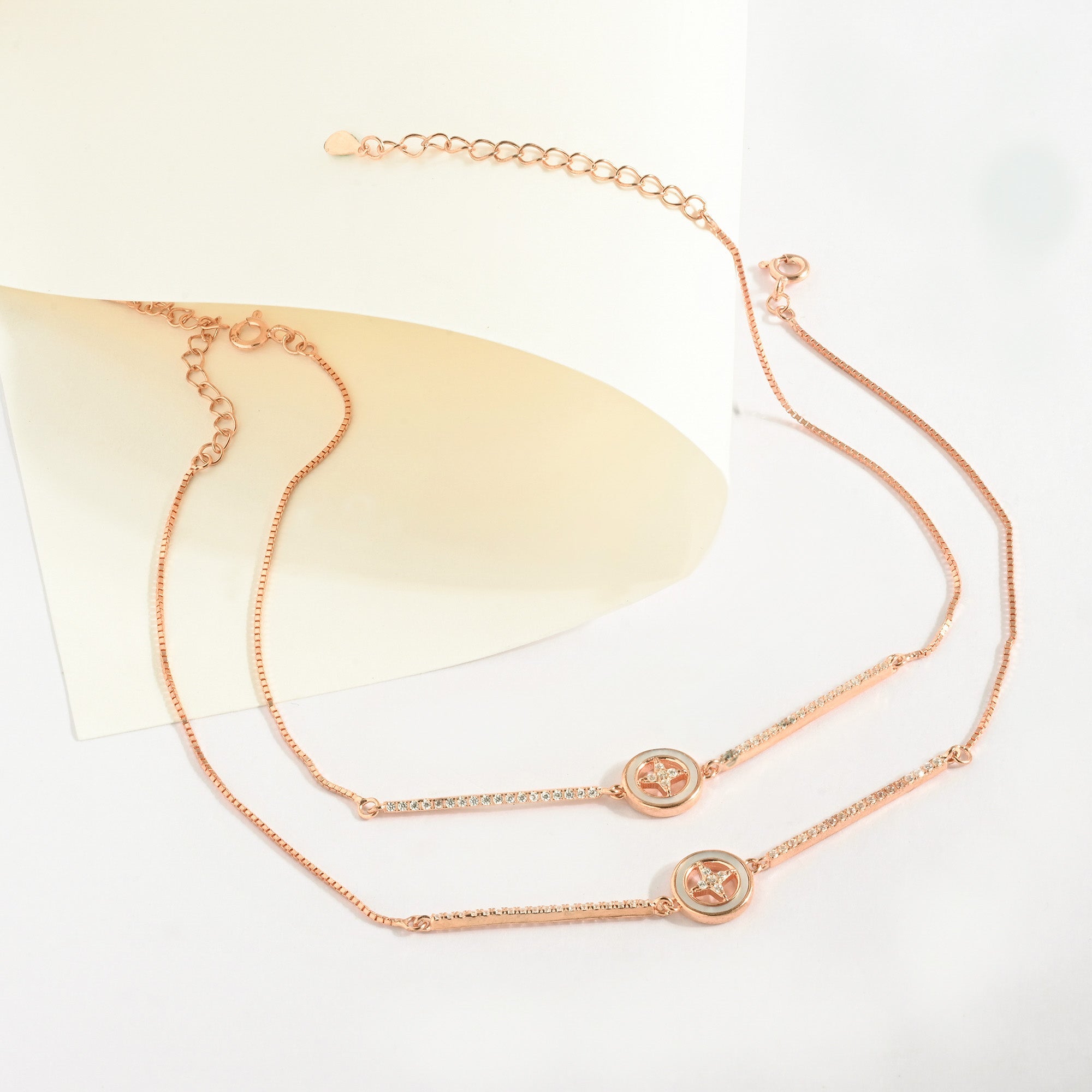 Aurora Star Silver Anklet