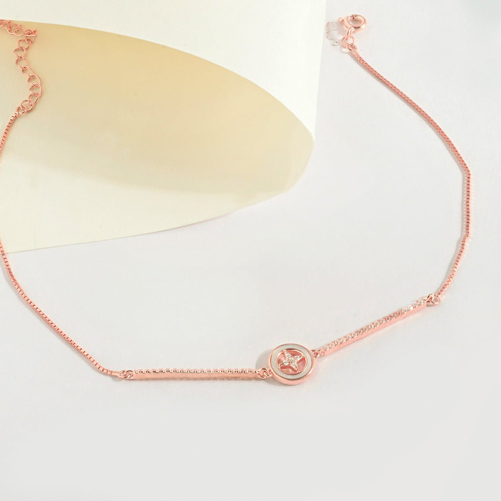 Aurora Star Silver Anklet