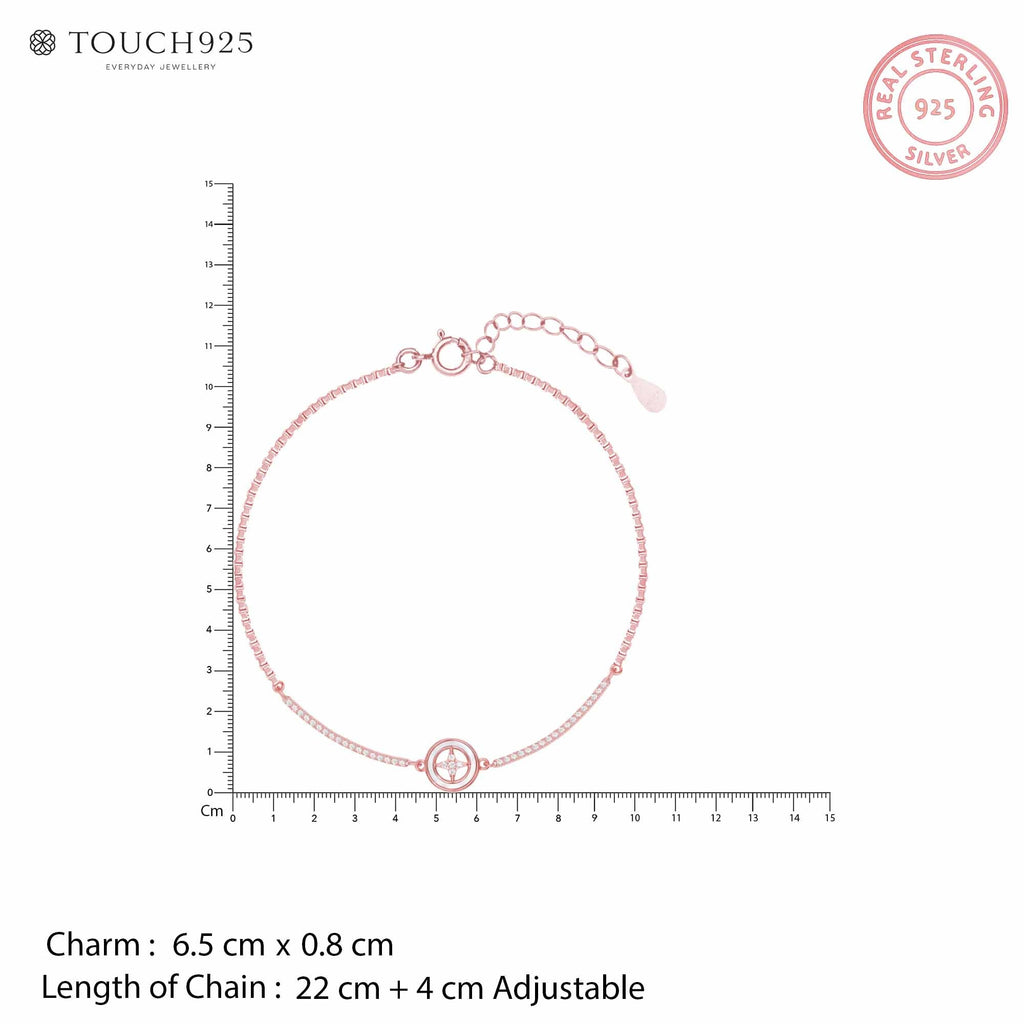 Aurora Star Silver Anklet