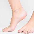 Aurora Star Silver Anklet