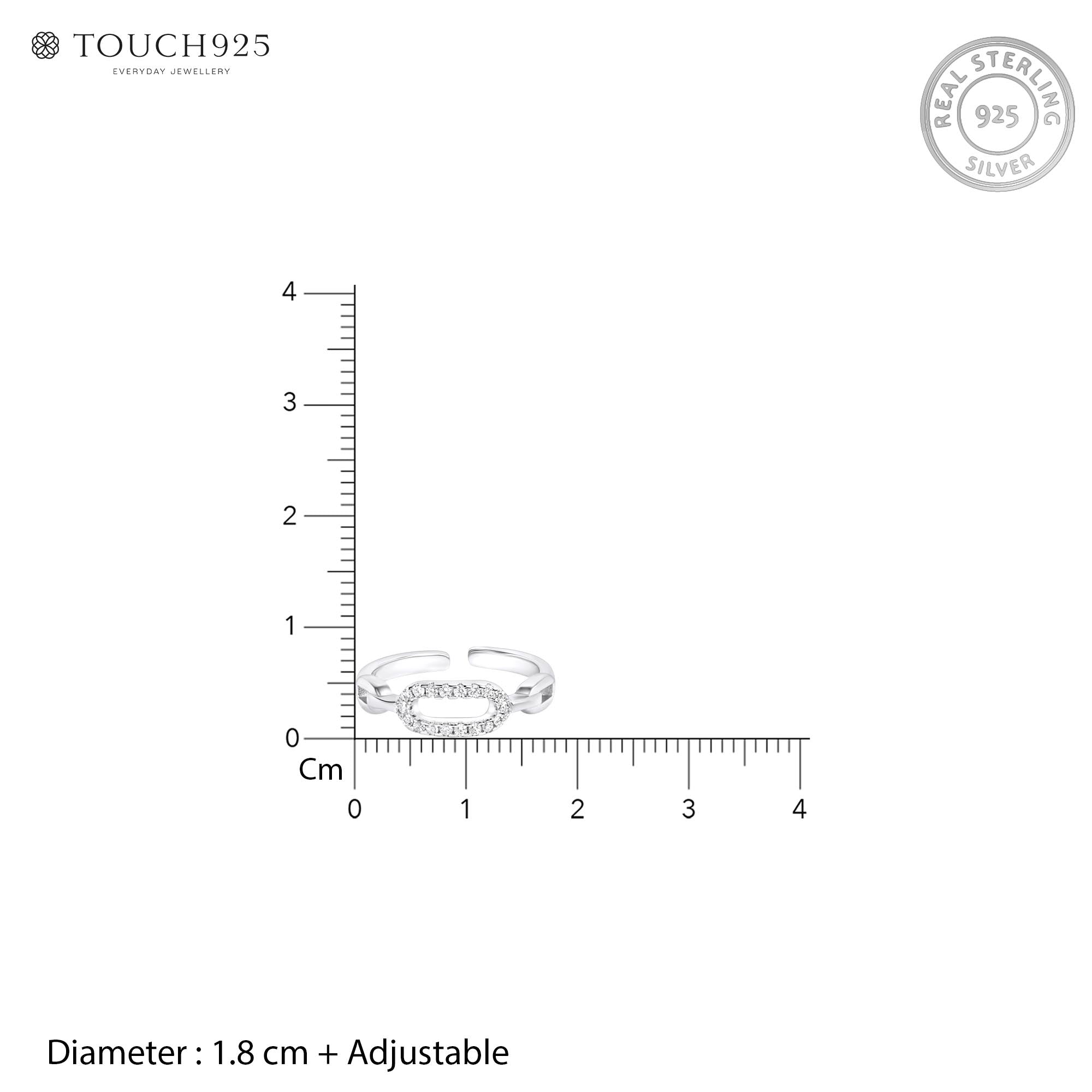 Aurelina Silver Toe Ring