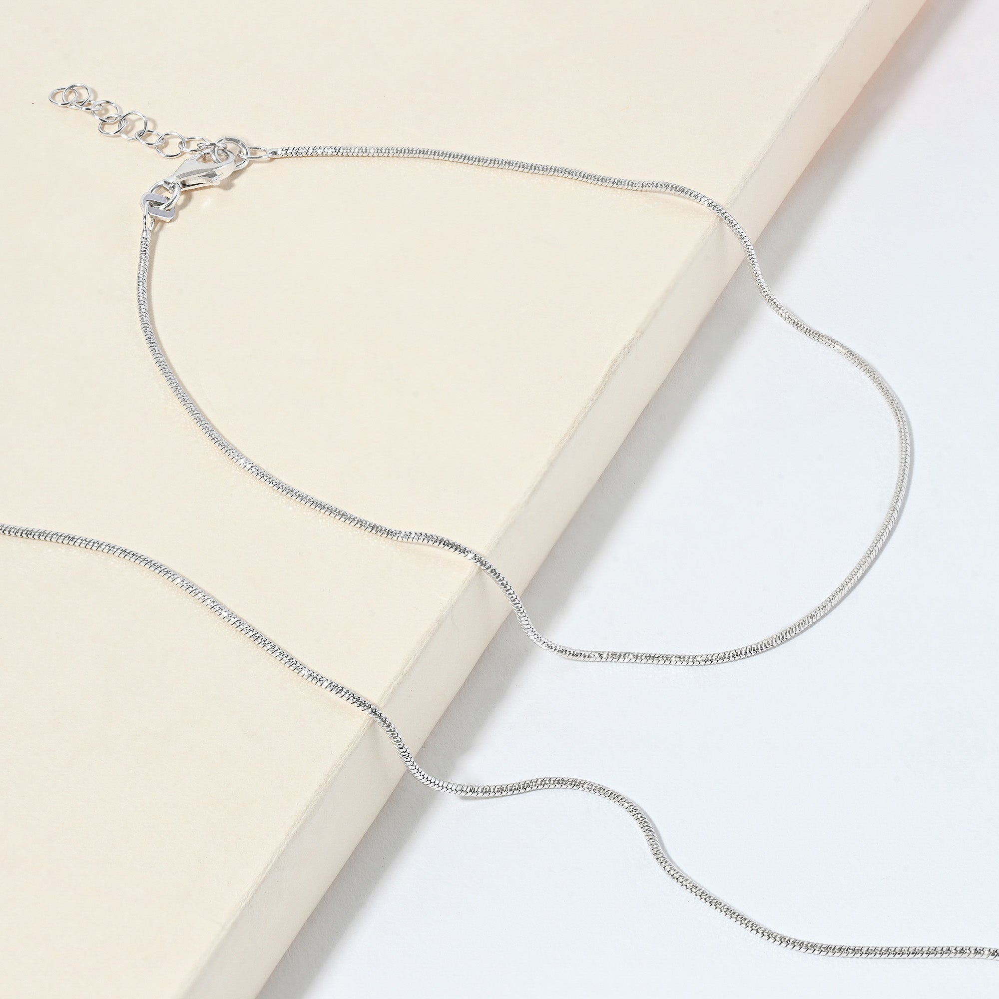 Classic Twist Silver Anklet