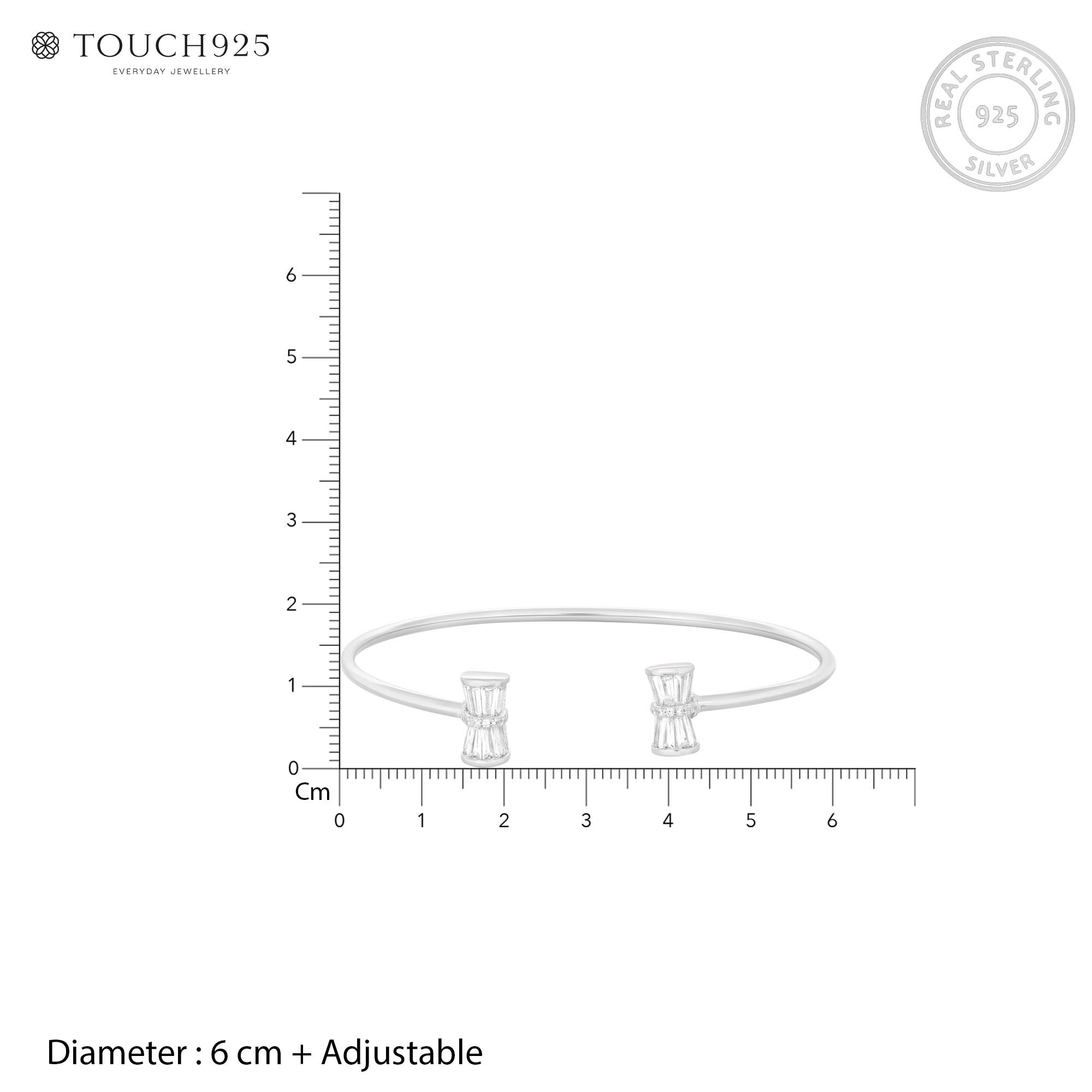 Baguette Grace Silver Kada