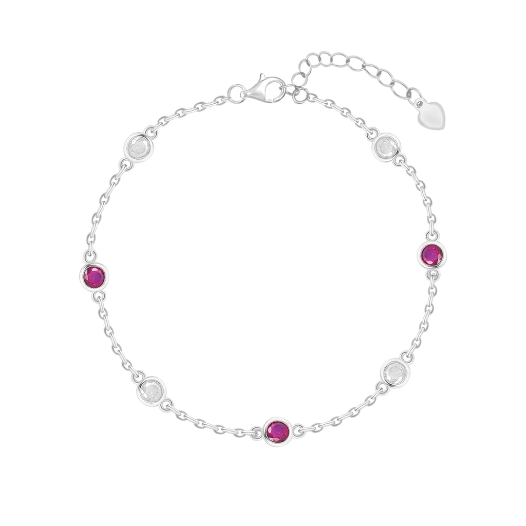 Aurora Berry Silver Bracelet