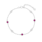 Aurora Berry Silver Bracelet