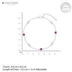 Aurora Berry Silver Bracelet