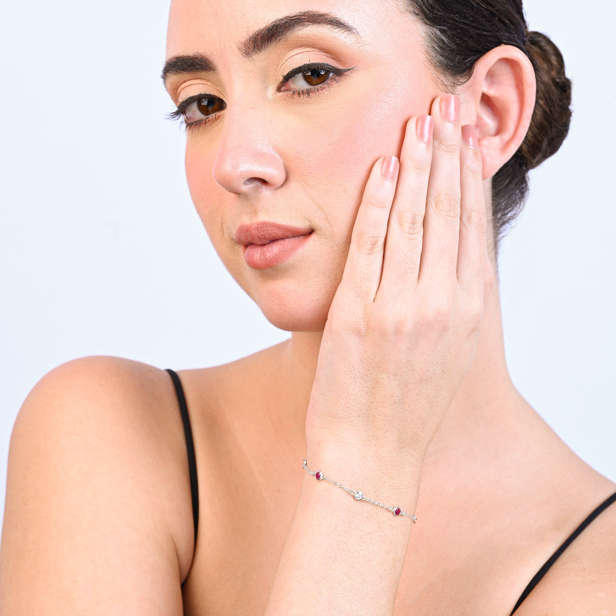 Aurora Berry Silver Bracelet