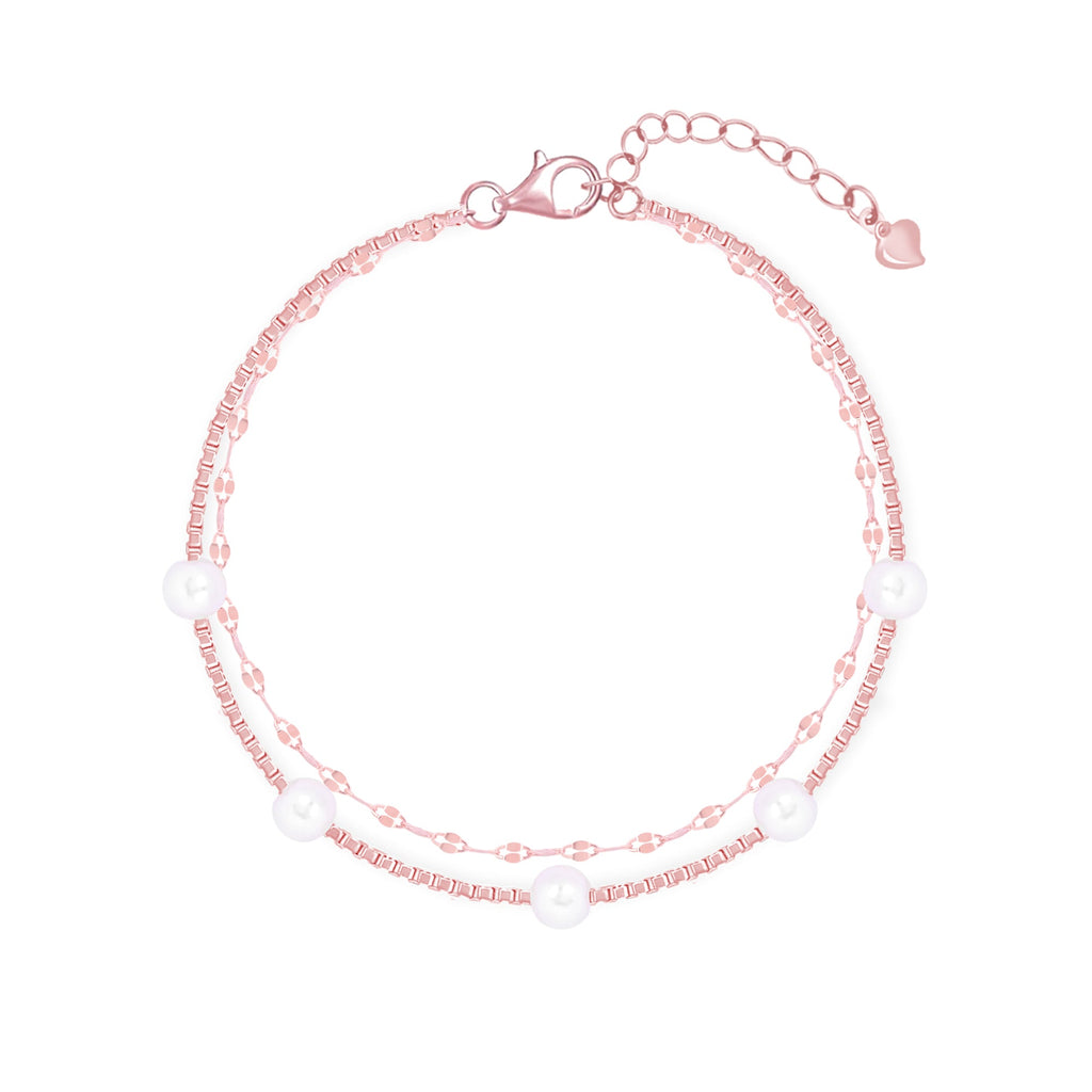 Blush Pearl Silver Bracelet