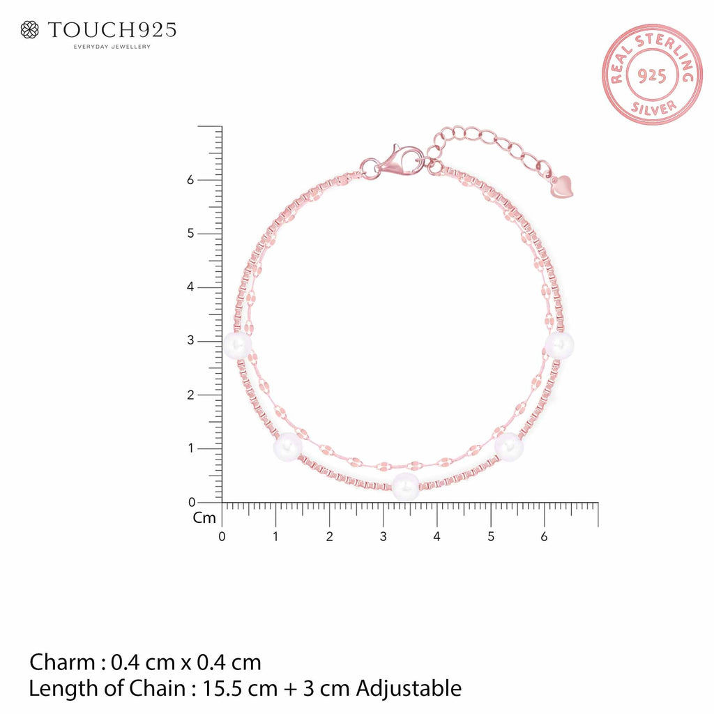 Blush Pearl Silver Bracelet