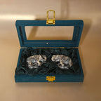 999 Silver Elephant Pair Gift Box