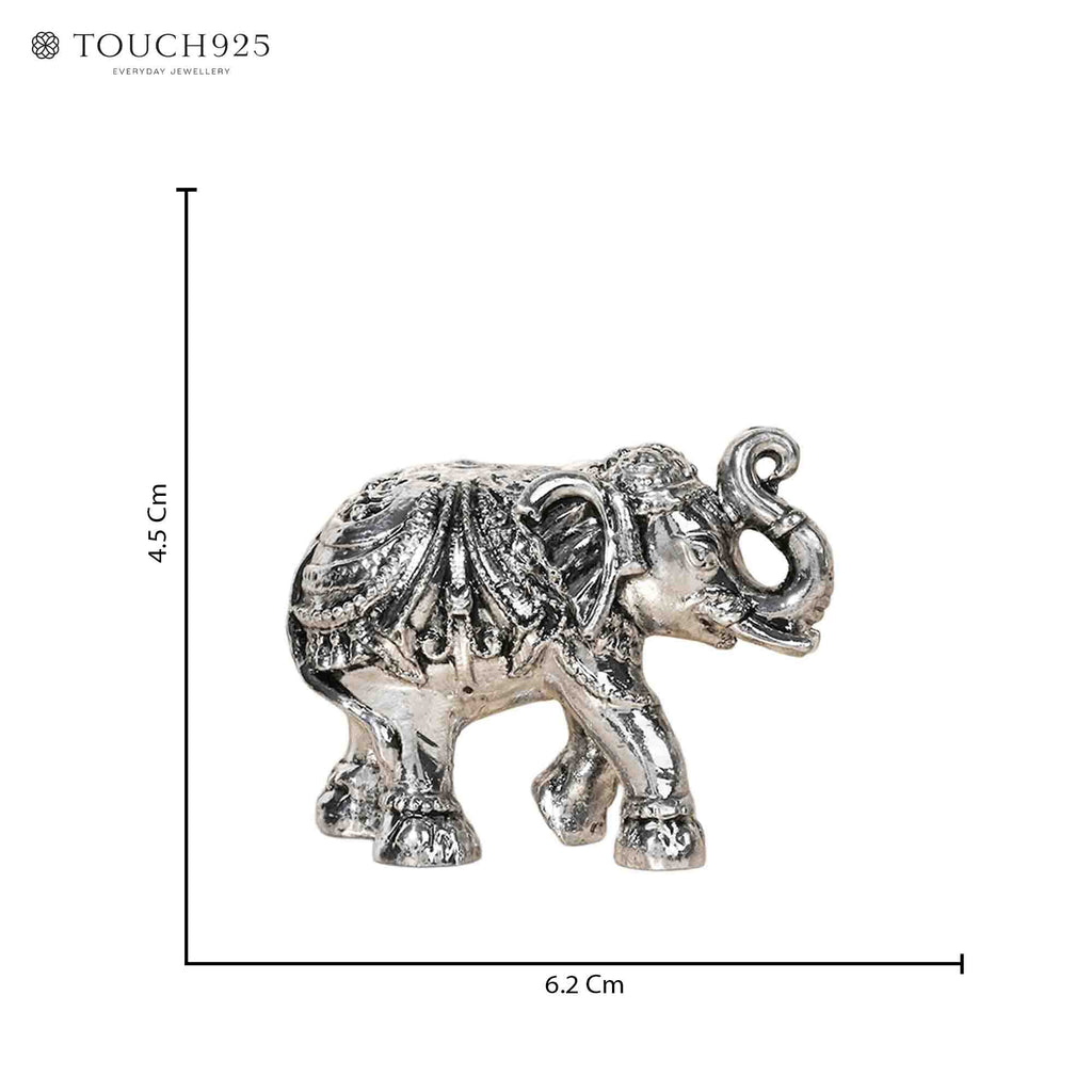 999 Silver Elephant Pair Gift Box